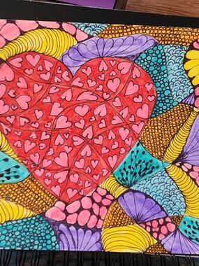 8x10 Heart Wall Art W/out Frame
